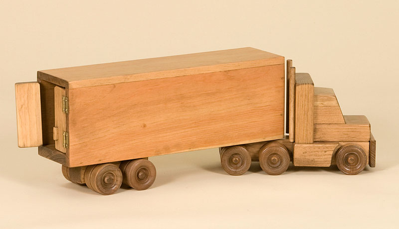 small wooden trucks